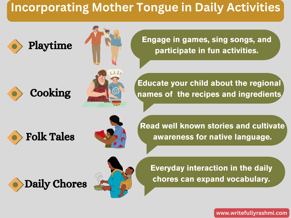 Incorporate Mother Tongue in Daily Activities.