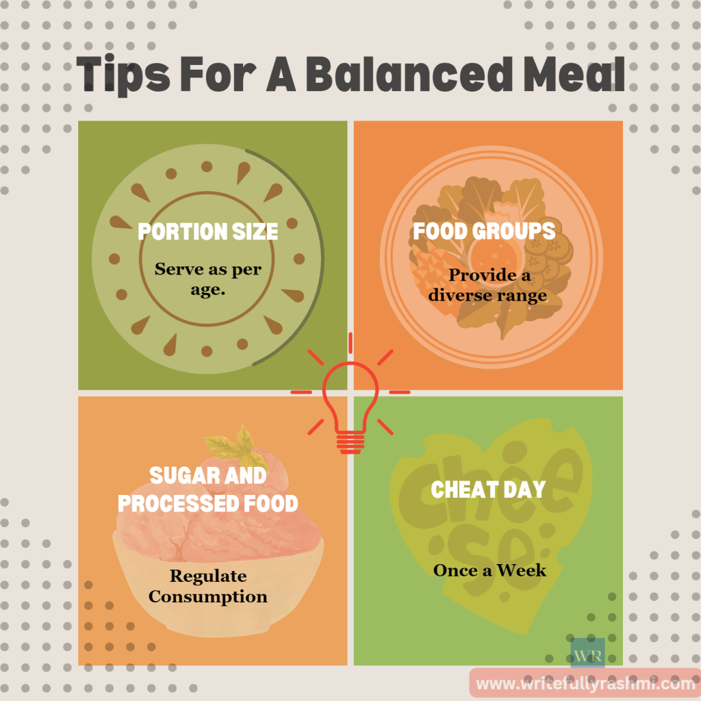 Tios for balanced meal